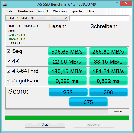 test the speed of ssd